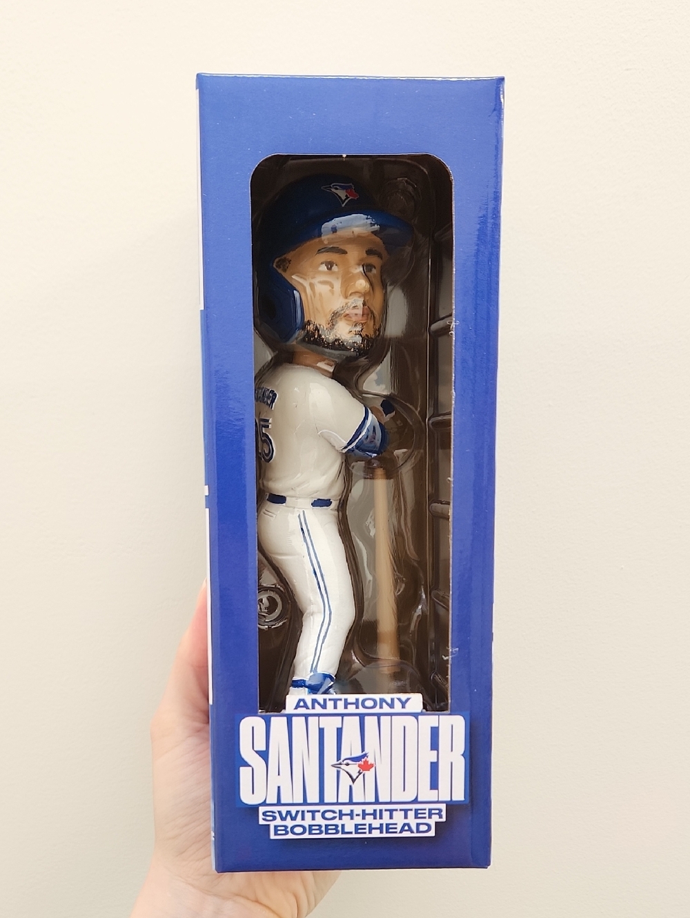 Anthony Santander Blue & White Switch-Hitter Bobblehead - Official Collectible